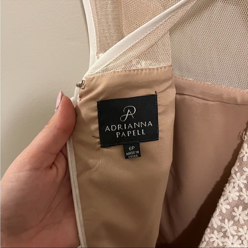 Adriaana Papell Embroidered Daisy Dress - Picture 9 of 12